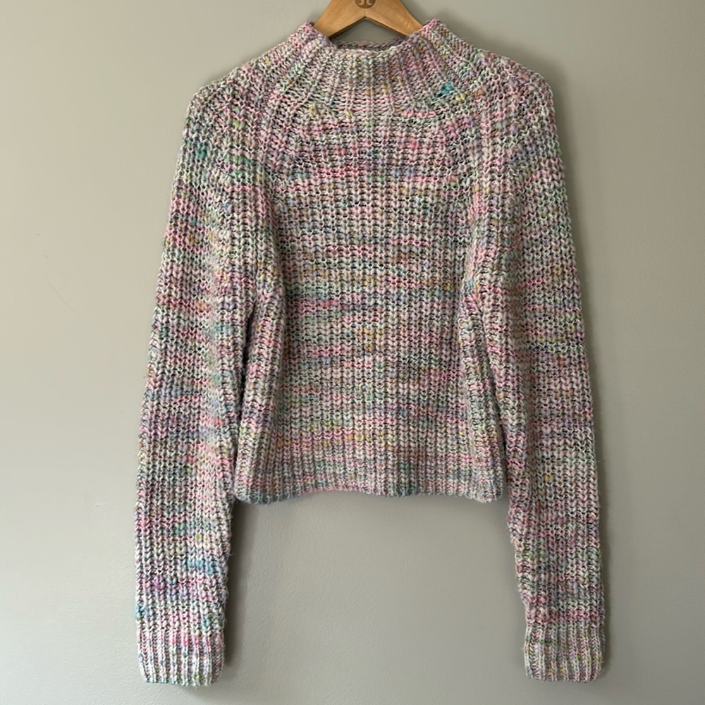 Wilfred Free Retrograde Chunky Knit Pastel Sweater Sz L